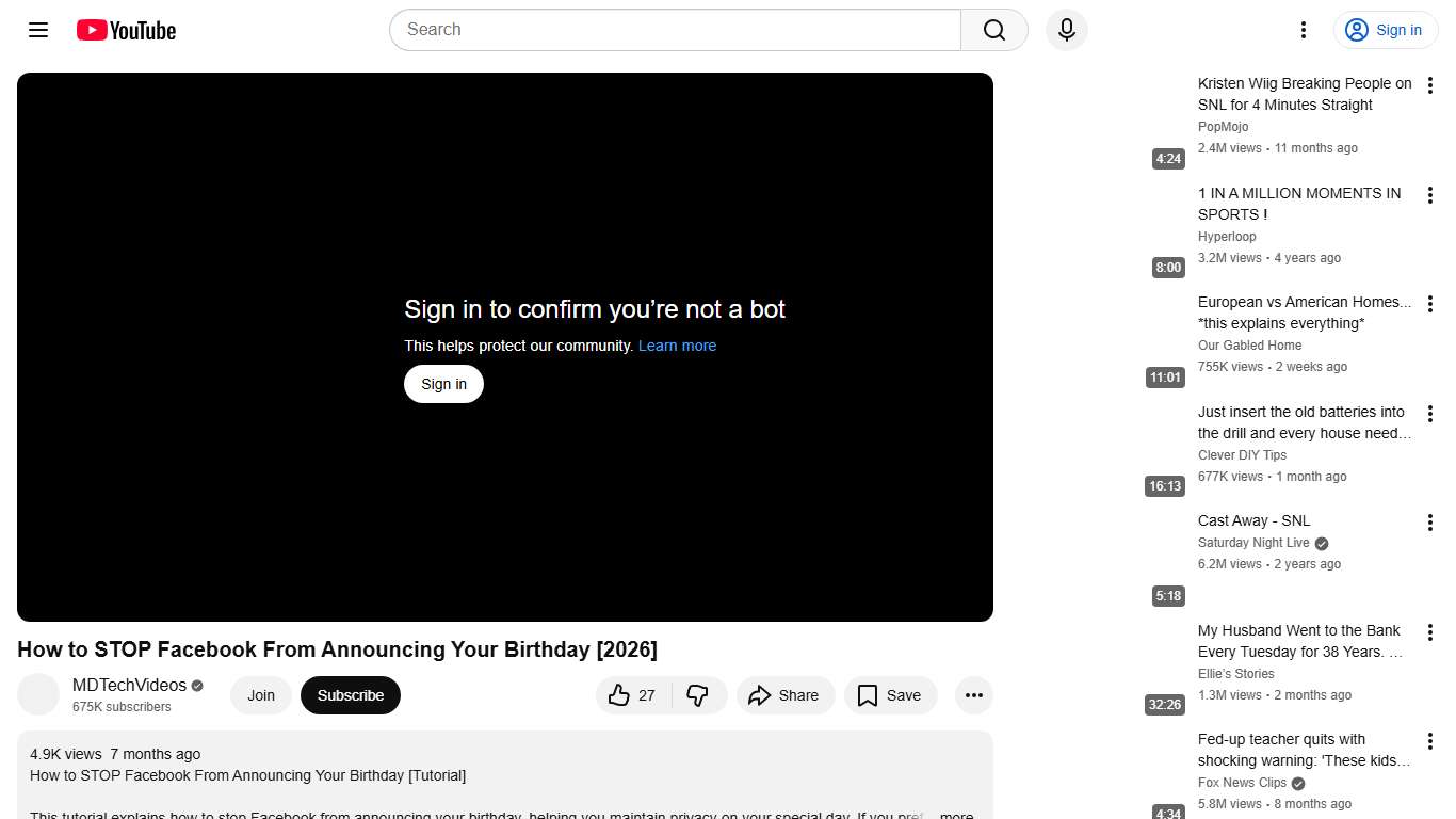 How to STOP Facebook From Announcing Your Birthday [2026] - YouTube